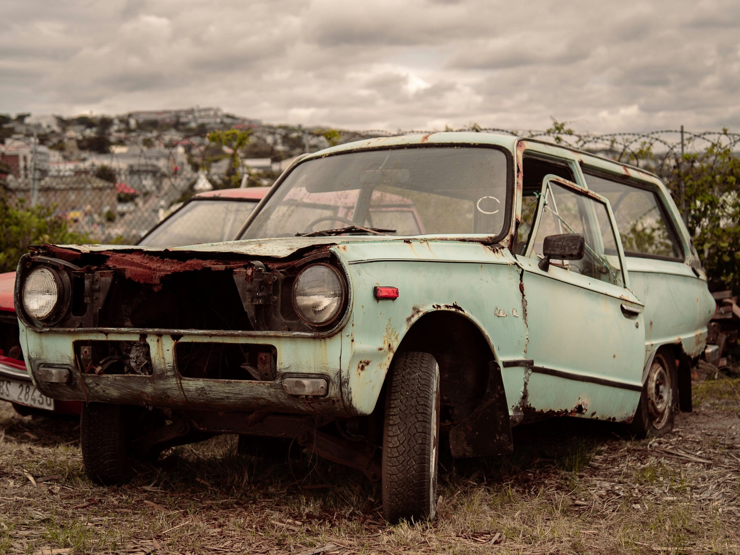 rusty car that needs a full restoration